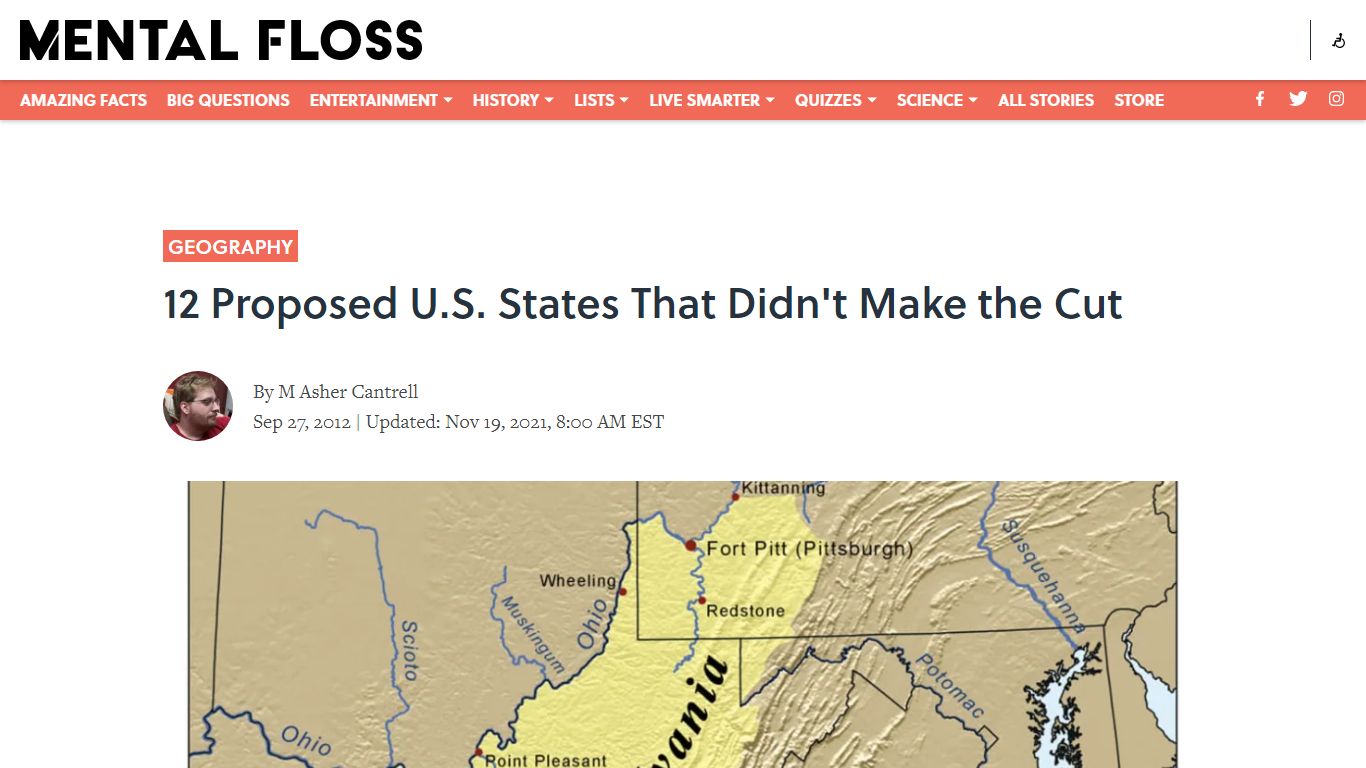 12 Proposed U.S. States That Didn't Make the Cut