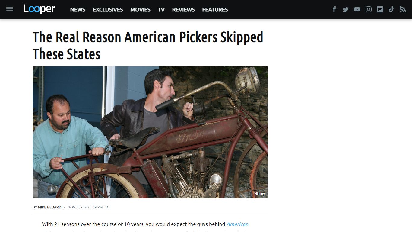 The Real Reason American Pickers Skipped These States - Looper.com